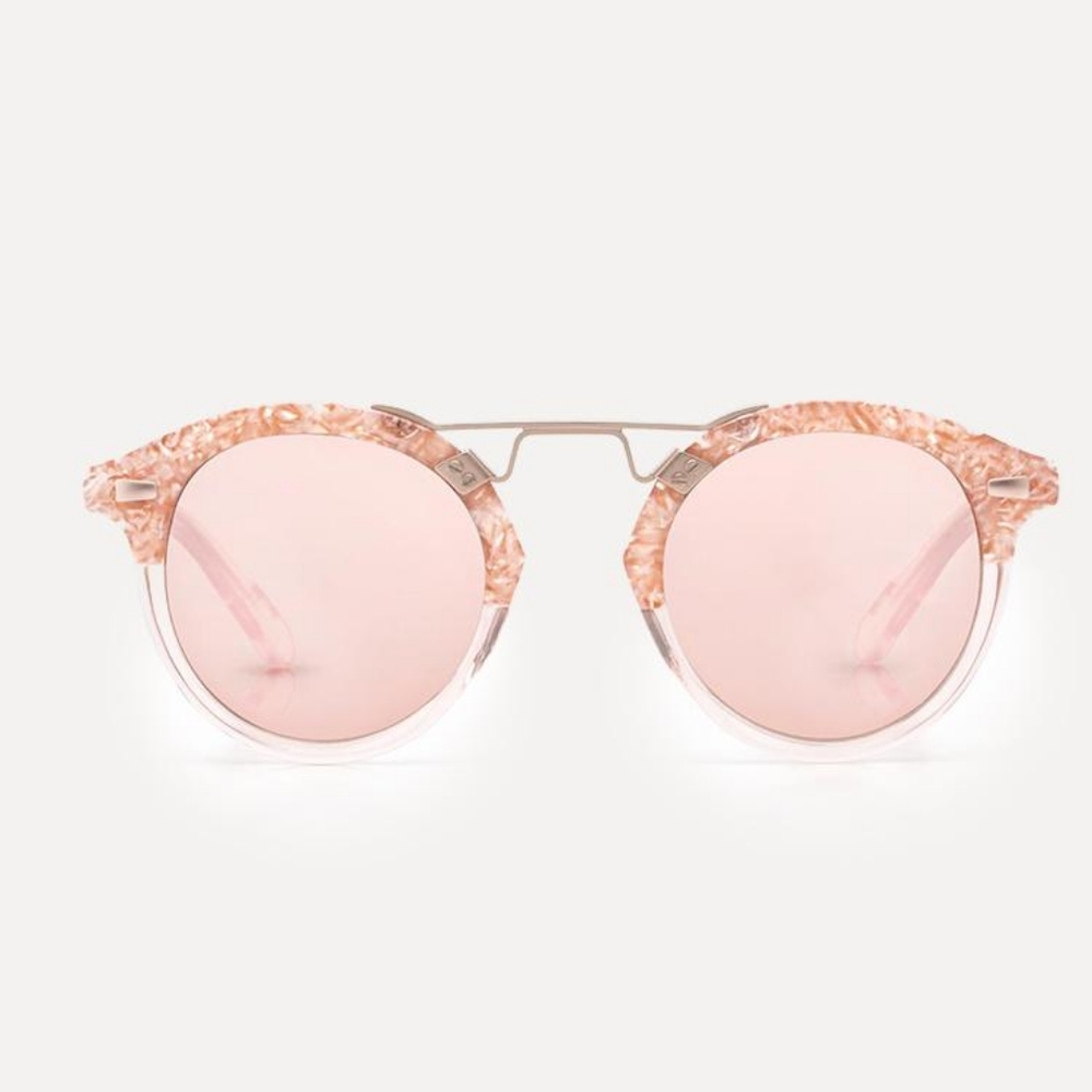 Krewe Camellia to Blush Rose Gold Sunglasses NWOT